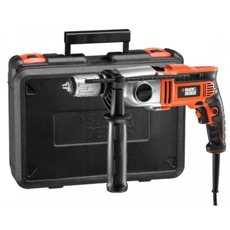 1100W 13mm Melns+DECKER triecienurbjmašīna