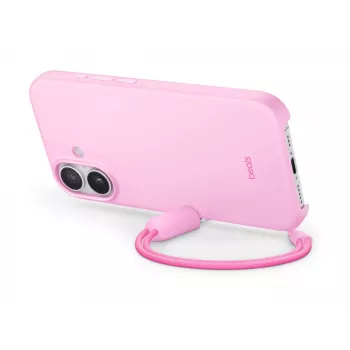 Kickstand vāciņš priekš iPhone 17 Apple Beats ar MagSafe un Camera Control, Pebble Pink, PC un mikrošķiedra