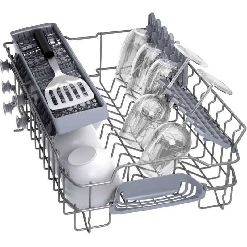 Trauku mazgājamā mašīna Bosch Serie 2 SPI2HKS42E daļēji iebūvējama šaura 45 cm, 10 galda klājumu vietas, 5 programmas, E klase