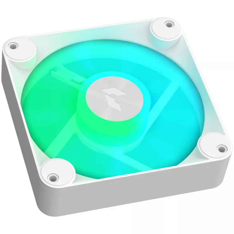 APNX FP1-120 WH 120mm ARGB PWM korpusa ventilators - Balts