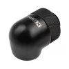 Adapter 90° G1/4 collas vīrišķais pret G1/4 collas sievišķo grozāms, XSPC, melns, 4 gab.