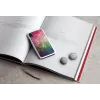 Viedtālruņa maciņš iKins iPhone XR – ūdens ziedu dizains, balts