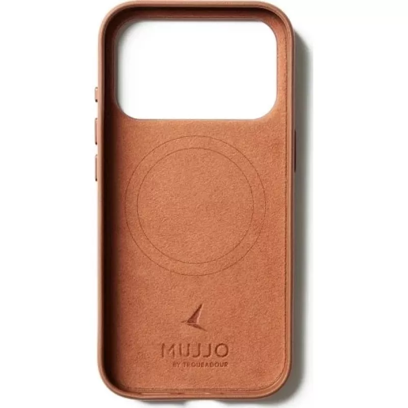Mujjo Full Leather Case MagSafe vāciņš priekš iPhone 17 Pro Brown