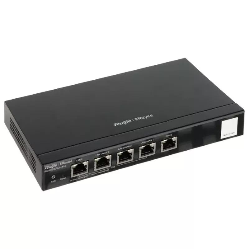 Ruijie Networks RG-EG305GH-P-E vadu maršrutētājs, melns