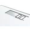 Soehnle Style Sense Comfort 100 elektroniskie vannasistabas svari, taisnstūrveida, balti (STYLE SENSE COMFORT 100)