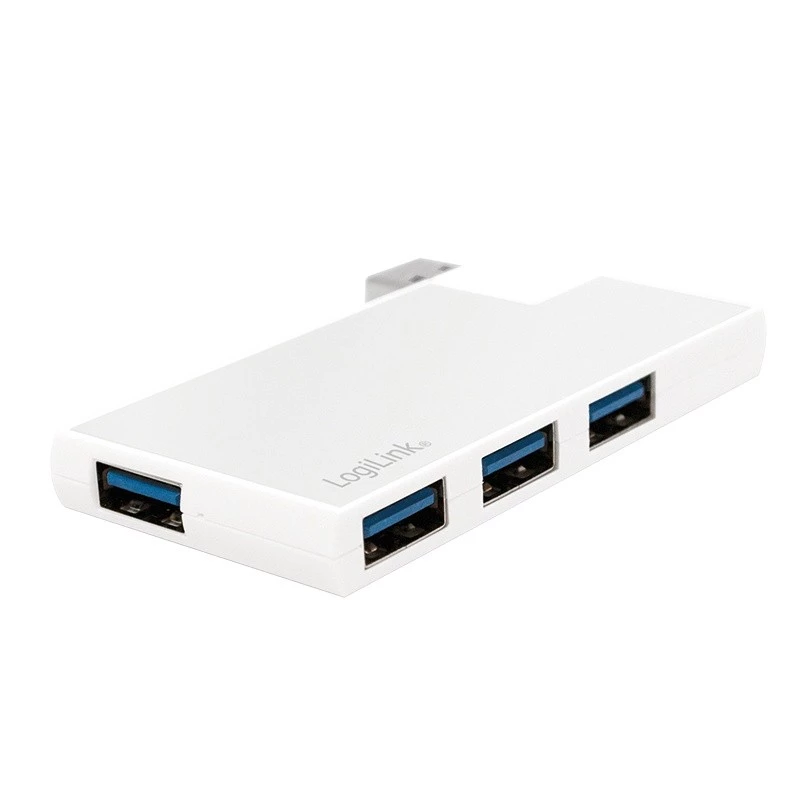 USB3.0 4-portu centrmezgls, sudraba