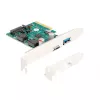 DeLOCK PCI Express x4 karte 1 x USB Type-C 1 x USB Type-A 10 Gbps
