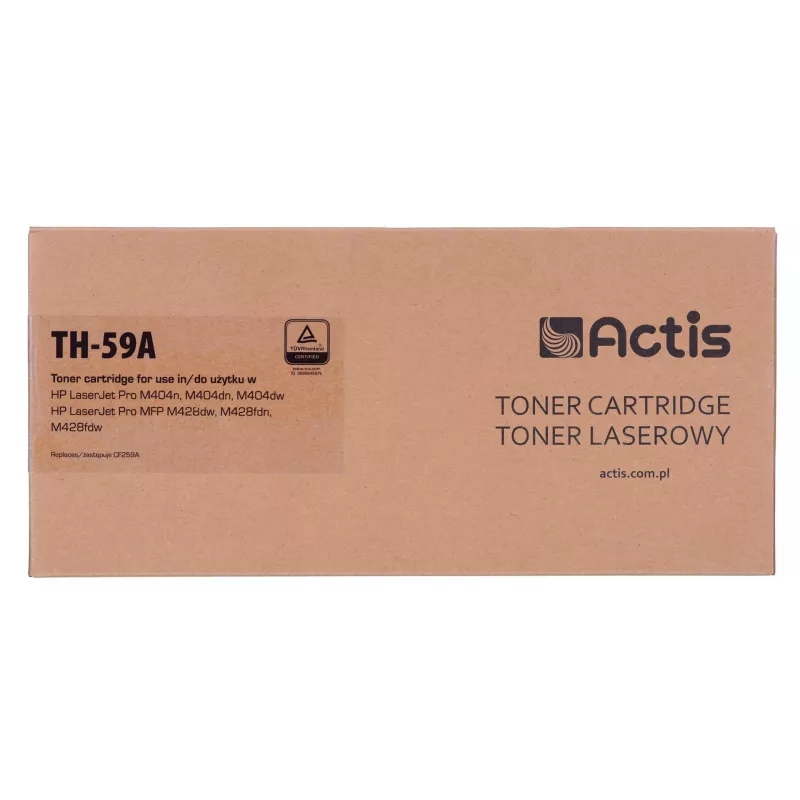 Actis TH-59A toneris (HP CF259A nomaiņa; Supreme; 3000 lappuses; melns) ar tonera līmeņa uzraudzības mikroshēmu