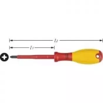Hazet elektriķa krustskrūvgriezis PH 2 Asmens garums: 100 mm (810VDE-PH2)