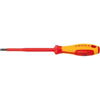 Knipex VDE VDE rievotais skrūvgriezis Asmens platums: 5,5 mm Asmens garums: 125 mm DIN EN 60900 (98 20 55)