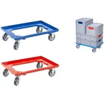 Transporta rullītis allit ProfiPlus EuroRoll OS 600 — stabils plastmasas transporta rullītis, modelis 456866