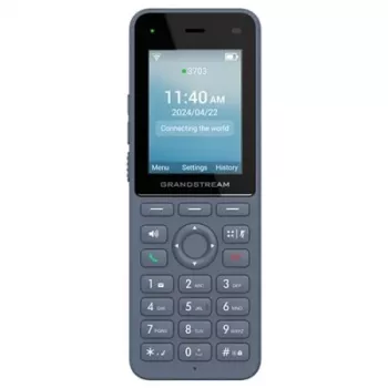 Grandstream Networks WP8256 IP telefons antracīta krāsā, 3 līnijas, LCD, Wi-Fi