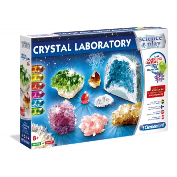 Izglītojošs zinātnes komplekts Clementoni Crystal Laboratory 61822 – ķīmijas eksperimenti bērniem