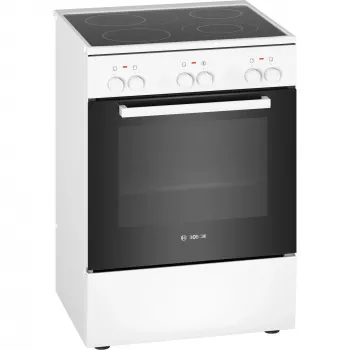 Bosch HKA090220 plīts Brīvi stāvoša plīts Elektriskā Keramikas plīts virsma Balta