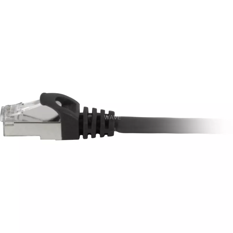 Tīkla kabelis Sharkoon Patch SFTP RJ-45 Cat.7a 50 cm melns