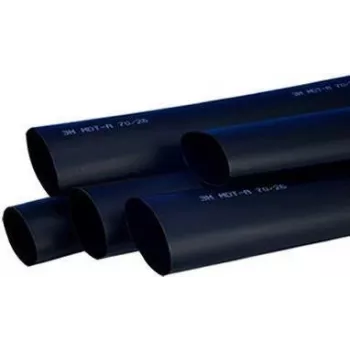 3M TE100037593 - Termokrūkoša caurule - Melna - Poliolefīns - 100 cm - 3,2 cm - 7,5 mm (7000037643)
