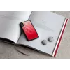 iKins viedtālruņa maciņš iPhone XR — rozā ezera un melnā divu toņu aizsargvāciņš