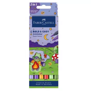 Marķieru komplekts Faber‑Castell 164814 — 6 gab. daudzkrāsu marķieri, izcelsme Vācijā