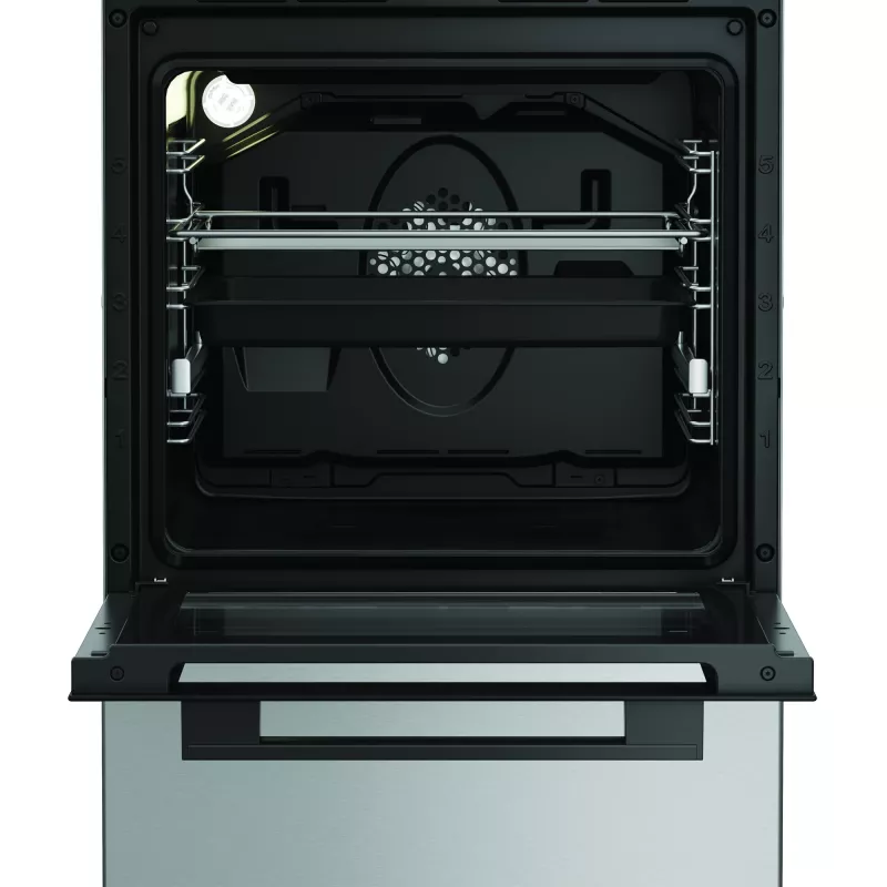 Whirlpool plīts | W5G8LMSWTX | Plīts virsma: gāzes | Krāsns tips: elektriskā | Nerūsējošais tērauds | Platums 50 cm | Dziļums 60 cm | 60 L