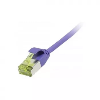 komutācijas kabelis RJ45, CAT6A 500 MHz, 5 m, ceriņkrāsas, U/FTP, plāns apaļš, d=3,8 mm, TPE/LSZH (Superflex), AWG32, ar Cat.7 neapstrādātu kabeli, Synergy 21 (S217397V3)