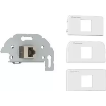 Kindermann 7456-423 Cat-6/6A (RJ45) savienojuma plate Sch./Klemmt., baltā RAL 9010 (7456000423)