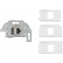 Kindermann 7456-423 Cat-6/6A (RJ45) savienojuma plate Sch./Klemmt., baltā RAL 9010 (7456000423)