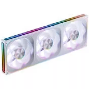 Jonsbo ZA-420WR 3×140 mm PWM Reverse ARGB balts ventilatoru komplekts