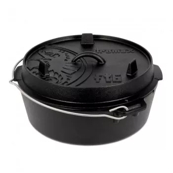 Dutch oven Petromax ft6-t 5.5 L Melns Cast Iron