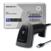 Rokas svītrkodu lasītājs QOLTEC 50863 — 1D/2D skeneris, USB vadu savienojums, LED sensors, melns, 5V, 1,8 m kabelis