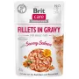 Slapjā kaķu barība Brit Fillets in Gravy — laša filejas mērcē, 85 g paciņa, BRIT Care, pieaugušiem kaķiem, mitrums 82%