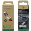 Saskarnes adapteris 4smarts 541615 — USB Type-A (resursdators) uz USB Type-C (izeja), melns, taisns vīrišķais-uz-siev., iepakojumā 2 gab.