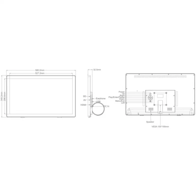 Braun DigiFrame 240 Business Line 60,96 cm (24,0 collas)