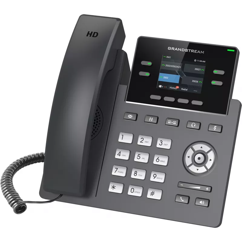 IP telefons Grandstream Networks GRP2612W Melns
