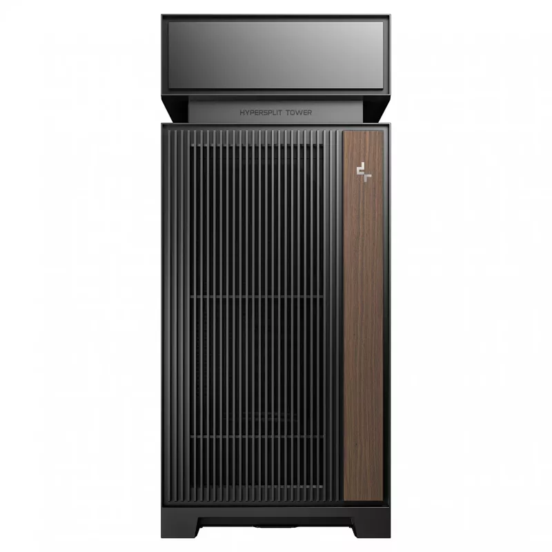 Galddatora korpuss DeepCool CL6600 Melns — atbalsta ATX/PS2/SFX/SFX-L PSU, 140 mm priekšējos ventilatorus, 120/140 mm augšējos/aizmugurējos, 2,5/3,5 collu diskus