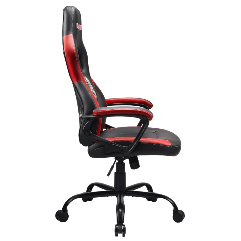 Subsonic SA5642-IM1 biroja krēsls ar polsterētu sēdekli un polsterētu atzveltni, melns/sarkans