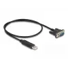 DeLOCK USB 2.0 uz seriālā RS-232 adapteris 50 cm FTDI Melns