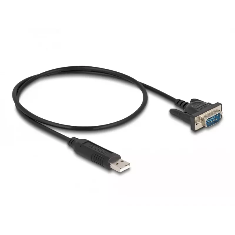 DeLOCK USB 2.0 uz seriālā RS-232 adapteris 50 cm FTDI Melns