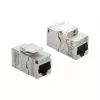 Patch paneļa keystone modulis DELOCK RJ45 Cat.6A ar skrūves aizsargvāciņu, zils