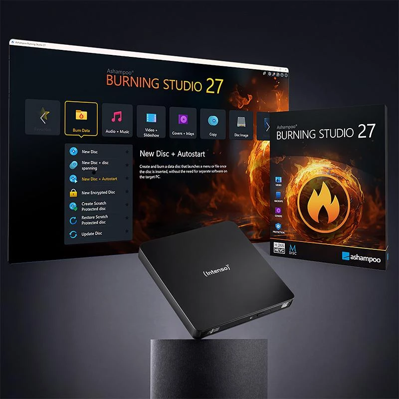 Ārējais DVD RW USB 3.2 MELNS 5401400 Intenso