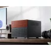 Jonsbo N4 Microtower korpuss melns izturīgs tērauda kompakts datora korpuss