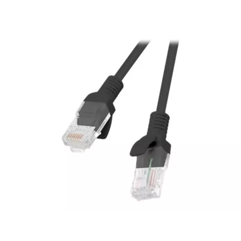 Tīkla kabelis LANBERG PCU5-10CC-0500-BK Cat5e U/UTP RJ-45 — 5 m, melns, CCA vads