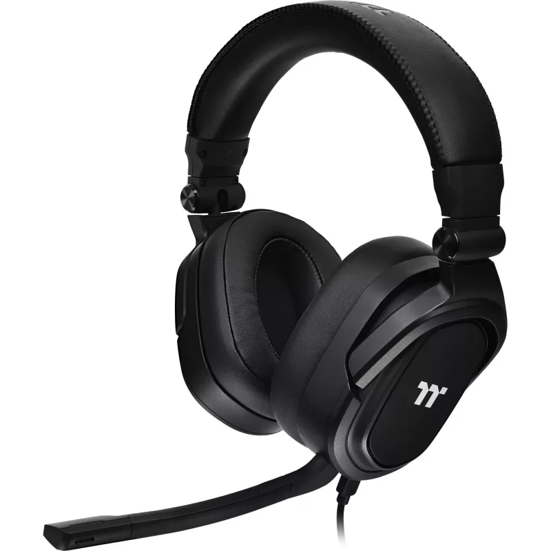 Tt eSPORTS Argent H5 - austiņas - pār galvu - vadu - 3,5 mm spraudnis - melns (GHT-THF-ANECBK-30)