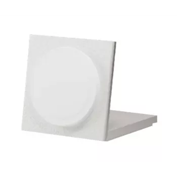bezvadu lādētājs native union Rise Solo Qi2 Wireless Charger Sandstone iekštelpām USB viedtālrunim saderīgs gaiši pelēks