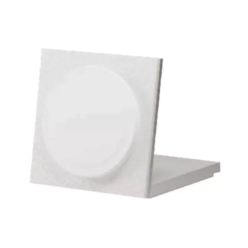 bezvadu lādētājs native union Rise Solo Qi2 Wireless Charger Sandstone iekštelpām USB viedtālrunim saderīgs gaiši pelēks