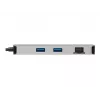 Eaton Tripp Lite USB-C dokstacija, divi displeji - 4K 60 Hz HDMI, USB 3.2 Gen 1, USB-A centrmezgls, GbE, atmiņas karte, 100W PD uzlāde, pelēka - dokstacija - USB-C - 2 x HDMI - 1GbE (U442-DOCK)