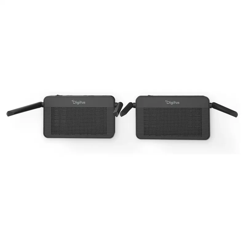 Bezvadu HDMI KVM paplašinātāja komplekts DIGITUS DS-55360 — raidītājs un uztvērējs, bezvadu, 100 m, 4K/60 Hz, HDMI, USB-A/USB-C
