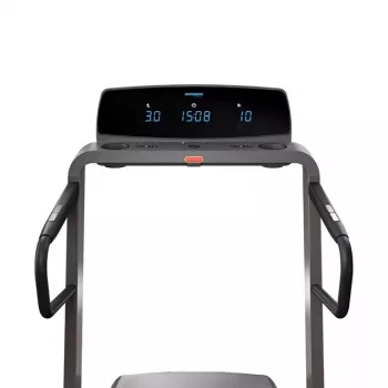 Saliekams elektriskais skrejceliņš Horizon Fitness Omega Z-02 — 140×53 cm skrejvirsma, 20 km/h maks., 159 kg ietilpība, grafīta krāsā