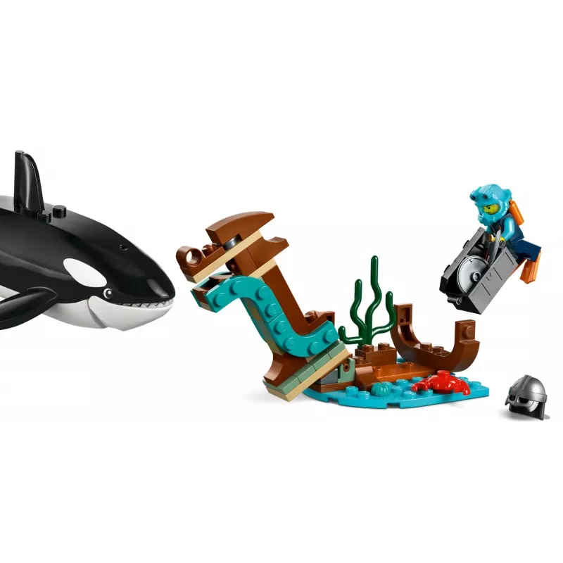 Konstrukciju rotaļlieta LEGO City Arktikas izpētes kuģis 60368 — 815 gab., 7+ gadi, ietver 4 minifigūras