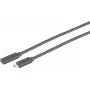 USB kabelis S/CONN 13-44035 USB 3.2 Gen 2x2 2 m USB C Melns