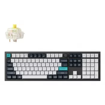 Mehāniskā tastatūra Keychron Q6 Max QMK VIA ar Gateron Jupiter slēdžiem, pilna izmēra izkārtojums